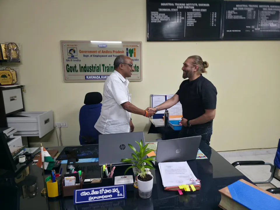 Signed at Kakinada. Government ITI, Kakinada, Andhra Pradesh.